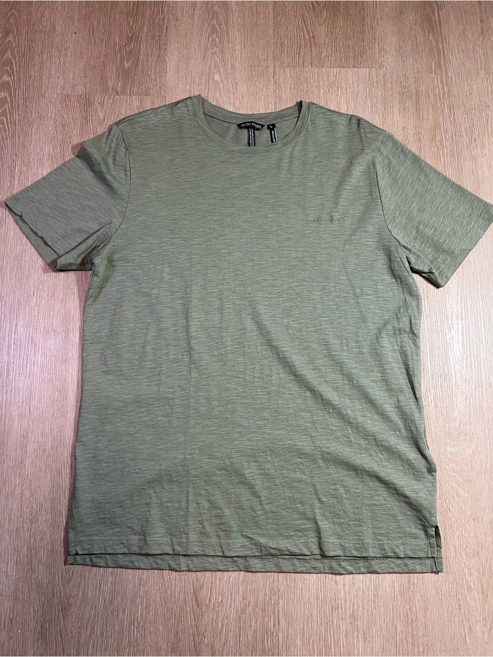 Antony Morato Light Green Minimalist Men’s Short Sleeve Shirt